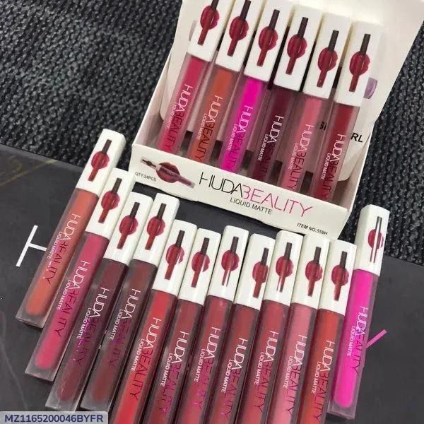 Huda Matte Me New Color Lip Gloss - 12 Pcs