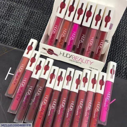 Huda Matte Me New Color Lip Gloss - 12 Pcs